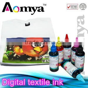 Textile Pigment Ink for Epson 1800/2400/4800 DTG/D-GEN,direct Print on Cotton Cloth, White T-shirt,offset Printing Ink Refill thumbnail-1