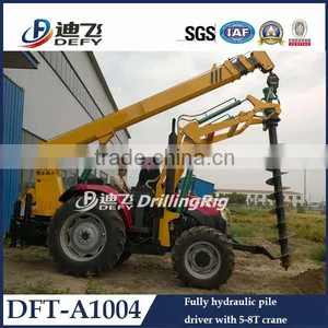 1-6m DFT-A1004 Portable Newest Auger Drill Machine With Crane thumbnail-1