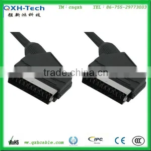 High Quality Factory Supply 21pin Scart Plug to Scart Plug Cable thumbnail-1