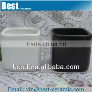 Plain Small Square Ceramic Flower Pots thumbnail-1