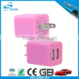 Usb Travel Charger 5v 2A Travel Wall USB Charging Adapter Charger thumbnail-3
