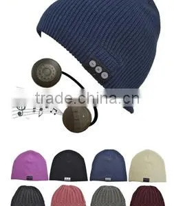 Washable Winter Men Women Hat Running Cap With Bluetooth Stereo Headphones Mic Hands Free Rechargeable Battery for Mobile Phones thumbnail-1