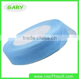 Custom Blue Organza Ribbon New Products thumbnail-1