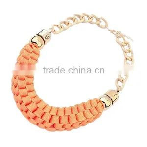 2015 Factory New Products Handmade Fabric Necklace thumbnail-3