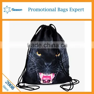 3d Animal Polyester Backpack School Bag Large Drawstring Bags Supplier's Choice thumbnail-1