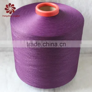 Hangzhou China Supplier Dty 450D/144F Polyester Yarn Semi-dull Dope Dyed Black thumbnail-6