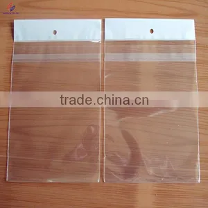Plastic Resealable Opp Header Bag With Self Adhesive Flap at the Top thumbnail-2