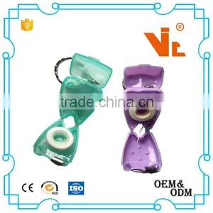 V-GF20A Wholesale Colorful Tooth Shape Dental Floss Keychain thumbnail-2