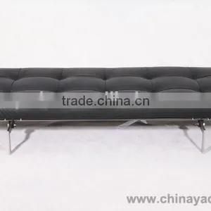 Genuine Leather Indoor Daybed Poul Kjaerholm PK80 Daybed for Living Room thumbnail-1