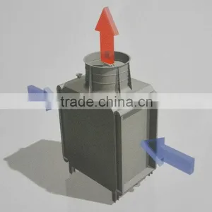 China Finned Tube Water to Air Heat Exchanger With Fan thumbnail-2
