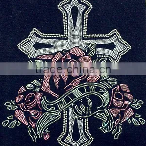 Wholesale Rhinestone Motif Hot Fix Design For Sexy Bra, Caps and Wedding Dress thumbnail-1