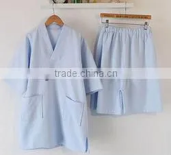 Blue Waffle Suits Waffle Bathrobe Hotel Spa Robe thumbnail-1