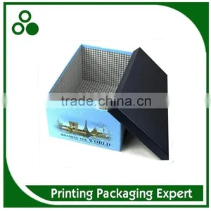 ELEGANT EUROPEAN CONSTRUCTURE PRINTING CARDBOARD SQUARE BIG PAPER GIFT BOX thumbnail-3