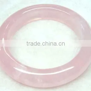 Lucky Rose Quartz Crystal Bangles for Women thumbnail-1