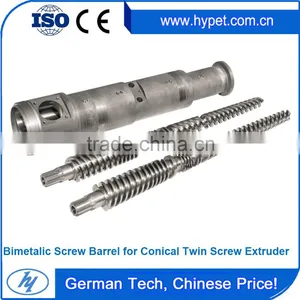 Conical Parrellal Single Twin Screw Plastic Extruder Screw and Barrel thumbnail-5