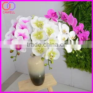 Real Touch Nice Wedding Silk Purple Artificial Phalaenopsis thumbnail-2