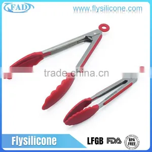 Utensils Cooking Tools Silicone Non-stick Kitchen BBQ Tools Food Tongs thumbnail-1