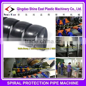 PP HDPE High Density Spiral Protecting Pipe Making Machine Production Line thumbnail-1