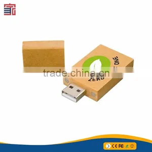 Most Popular Custom Logo Silk Printing Wooden Twig Usb Drive thumbnail-1
