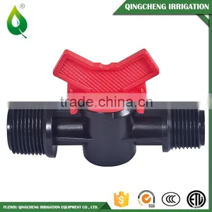 Plastic Irrigation Mini Thread-barb Valve For Pipe Drip Tape Different Size thumbnail-3