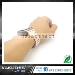 Custom Logo Accepted Wholesale Fashionable Flat Buckle Alloy Watch Belt Band thumbnail-2