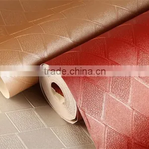 Leather Effect Vinyl Wallpaper for Restaurant Decoration thumbnail-6