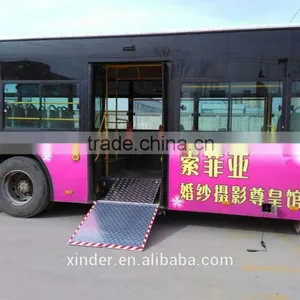 Handicap Disabled Manual Wheelchair Ramp Slope for City Bus With CE Certificate thumbnail-5