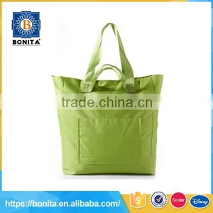 Popular Sales Green Portable Lightweight Eco-friendly Reuseable Shopping Bag thumbnail-1