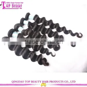 7A Grade Wholesale Deep Wave Human Hair Weave Natural Color Hair Bundles Unprocessed Virgin Peruvian Hair thumbnail-3