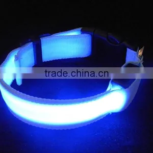 Wholesale LED Luminous Nylon Pet Dog Collar PT208 thumbnail-1