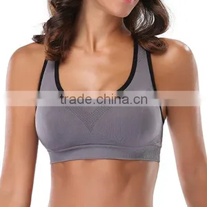 Women Racerback Sports Bras High Impact Workout Gym Activewear Bra thumbnail-2