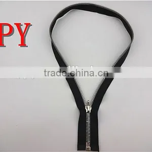 Hot Sale 5# Double Point Metal Zipper for Men's T Shirt thumbnail-2