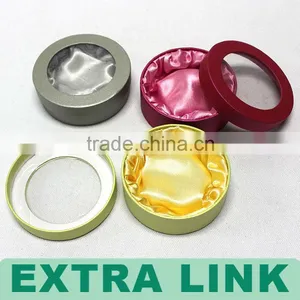 Customized Recycle Cheap High Quality Bracelet Round Box With Windows thumbnail-3