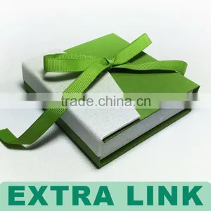 High Quality Fresh Color Series Big Custom Service Ribbon Closure Jewelry Package Box thumbnail-3