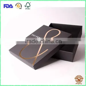 Two Piece Cardboard Box /Luxury Black Box thumbnail-1
