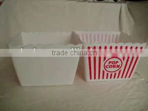 Disposable Square Plastic Popcorn Bowl thumbnail-2