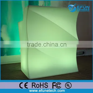2016 Newly Colorful Wave Grain Led Bar Table,led Plastic Portable Bar Counter Furniture thumbnail-2