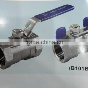 1000PSI/PN63 ASME B1.20.1 BS21.DIN2999/259 1-pc Ball Valve B101 thumbnail-1