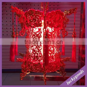 New Design Red Detachable Plastic Palace Lantern for Sale thumbnail-1