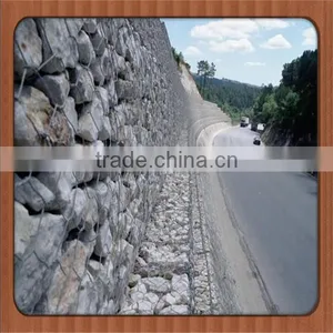 High Quality Galvanized Gabion Baskets / Galvanized PVC Coated Gabion Mesh thumbnail-3