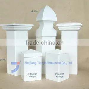 Different Styles of PVC Vinyl Fence Post Caps thumbnail-1