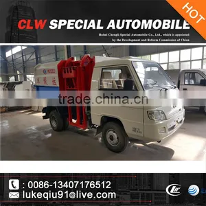 Dongfeng 2 Tons Mini Garbage Lift Truck for Sales thumbnail-1