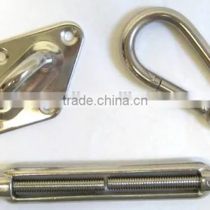 Sun Shade Sail Hardware Turnbuckle Snap Hook Paid Eye 8mm thumbnail-2