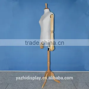 Wooden Arm Fabric Mannequin Female for Sale thumbnail-1