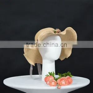 Egghead Female Mannequin Head Fiberglass Display For Cap thumbnail-1