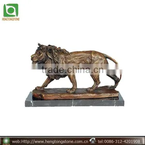 Bronze Brass Male Lion Statue thumbnail-1