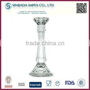 2015 Wholesale Hot Sale Cheap Glass Material Long Stem Candle Holder thumbnail-1