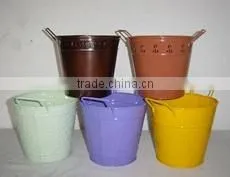 HOT SELLING CHEAP IRON BUCKETS IN ASSORTED COLORS thumbnail-1