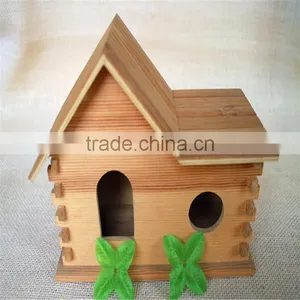 Unfinished Conjoined Kids Pine Wood Cutting Toys House Shape Wood Toys for Sale thumbnail-1