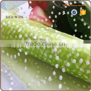 Glitter Printed Organza Fabric thumbnail-1